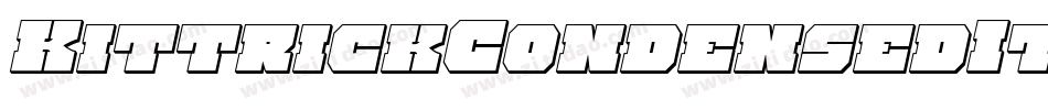 KittrickCondensedItalic-9ll2字体转换