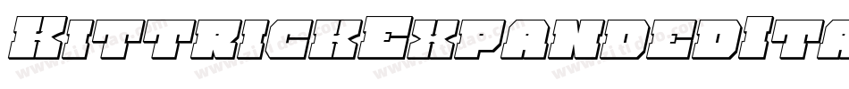 KittrickExpandedItalic-133v字体转换