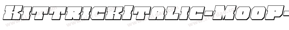 KittrickItalic-MooP字体转换