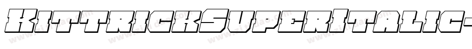 KittrickSuperItalic-vWW9字体转换