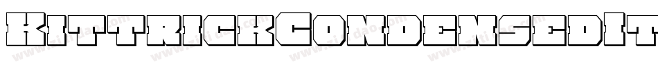 KittrickCondensedItalic-9ll2字体转换