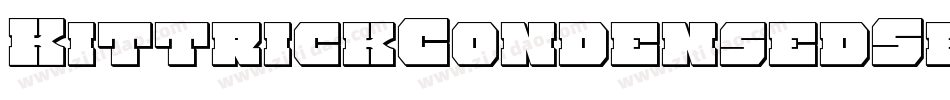 KittrickCondensedSemiItalic-lmmw字体转换