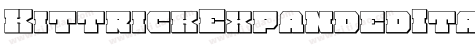 KittrickExpandedItalic-133v字体转换