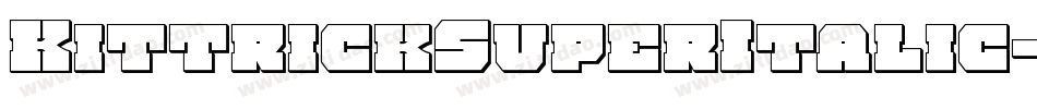 KittrickSuperItalic-vWW9字体转换