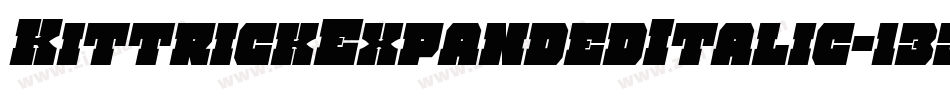 KittrickExpandedItalic-133v字体转换