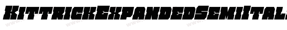KittrickExpandedSemiItalic-RaaE字体转换