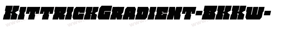 KittrickGradient-BKKw字体转换