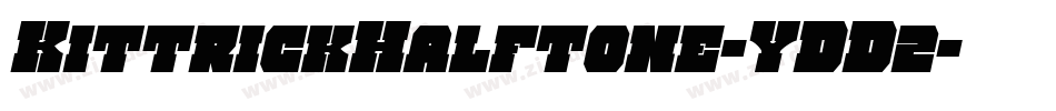 KittrickHalftone-YDD2字体转换