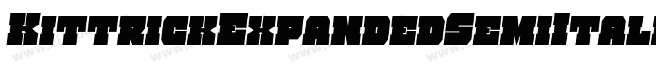 KittrickExpandedSemiItalic-RaaE字体转换