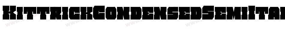 KittrickCondensedSemiItalic-lmmw字体转换