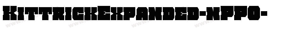 KittrickExpanded-nPPO字体转换