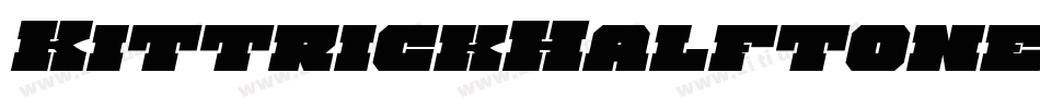 KittrickHalftoneItalic-rooB字体转换