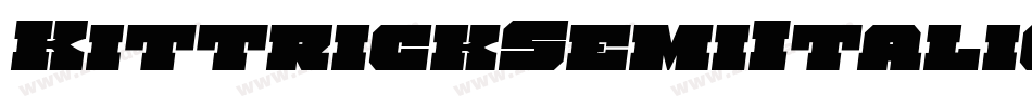 KittrickSemiItalic-2xxo字体转换