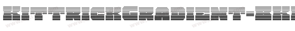KittrickGradient-BKKw字体转换