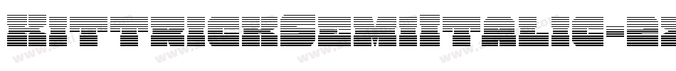 KittrickSemiItalic-2xxo字体转换