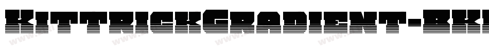 KittrickGradient-BKKw字体转换