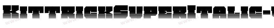 KittrickSuperItalic-vWW9字体转换