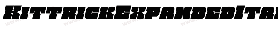 KittrickExpandedItalic-133v字体转换