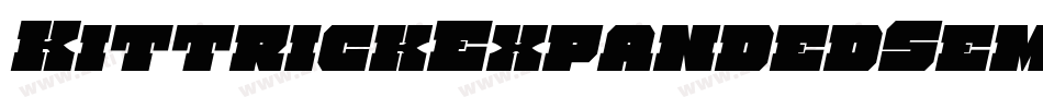 KittrickExpandedSemiItalic-RaaE字体转换