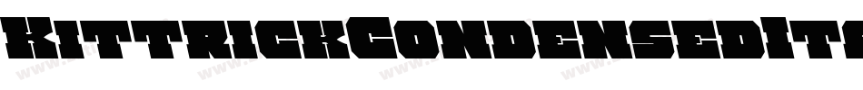 KittrickCondensedItalic-9ll2字体转换