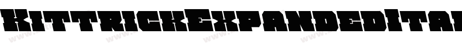 KittrickExpandedItalic-133v字体转换