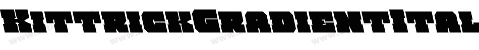 KittrickGradientItalic-8JJn字体转换
