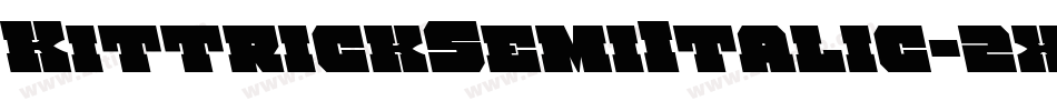 KittrickSemiItalic-2xxo字体转换