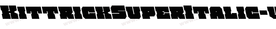 KittrickSuperItalic-vWW9字体转换