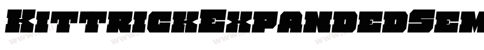 KittrickExpandedSemiItalic-RaaE字体转换
