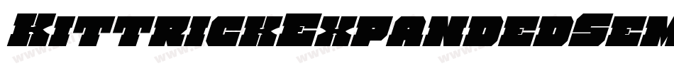 KittrickExpandedSemiItalic-RaaE字体转换