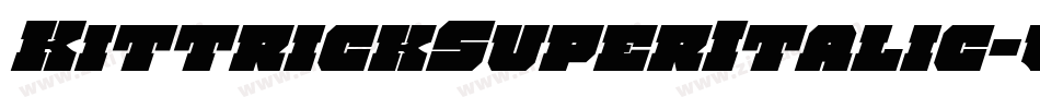 KittrickSuperItalic-vWW9字体转换
