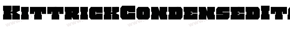 KittrickCondensedItalic-9ll2字体转换