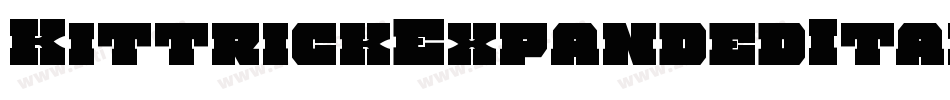 KittrickExpandedItalic-133v字体转换