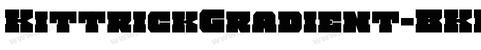 KittrickGradient-BKKw字体转换