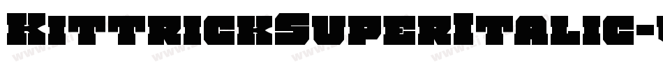 KittrickSuperItalic-vWW9字体转换