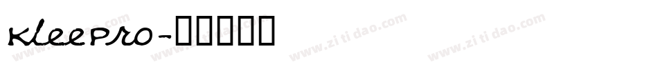 KleePro字体转换