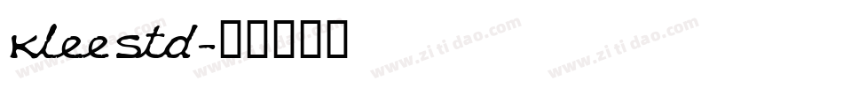 KleeStd字体转换