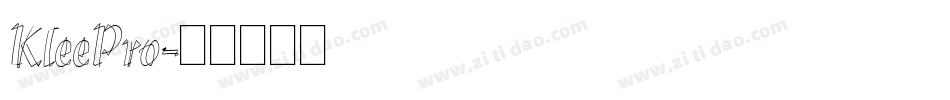 KleePro字体转换