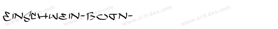 EinSchwein-B0jn字体转换