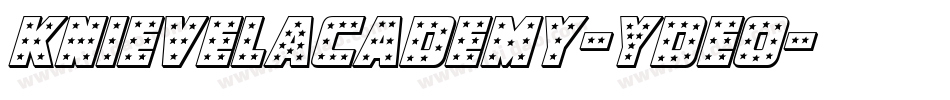KnievelAcademy-YDEo字体转换