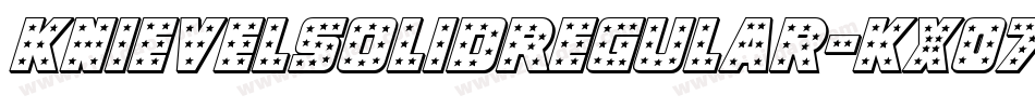 KnievelSolidRegular-KX07字体转换