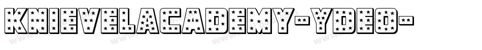KnievelAcademy-YDEo字体转换