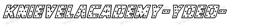 KnievelAcademy-YDEo字体转换