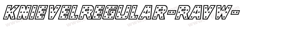 KnievelRegular-RavW字体转换