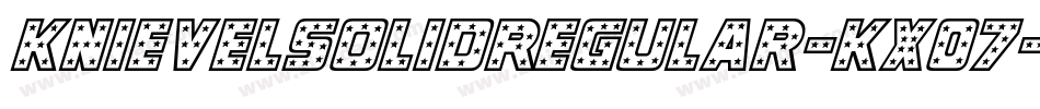 KnievelSolidRegular-KX07字体转换