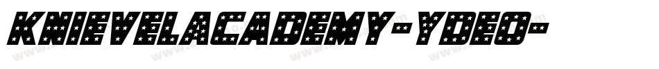 KnievelAcademy-YDEo字体转换