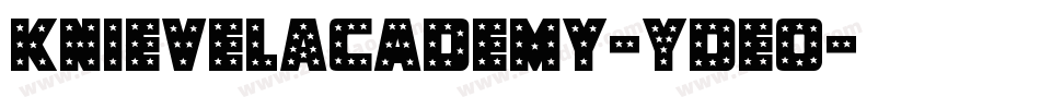 KnievelAcademy-YDEo字体转换