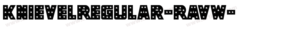 KnievelRegular-RavW字体转换