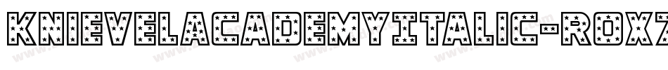 KnievelAcademyItalic-rox7字体转换