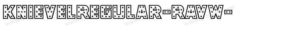 KnievelRegular-RavW字体转换